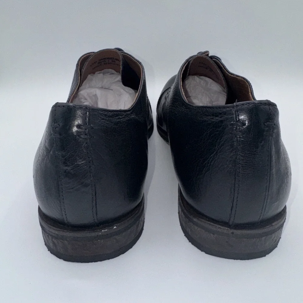 Frye Grant Oxfords Men's Size‎ 13 Black Leather Cap Toe